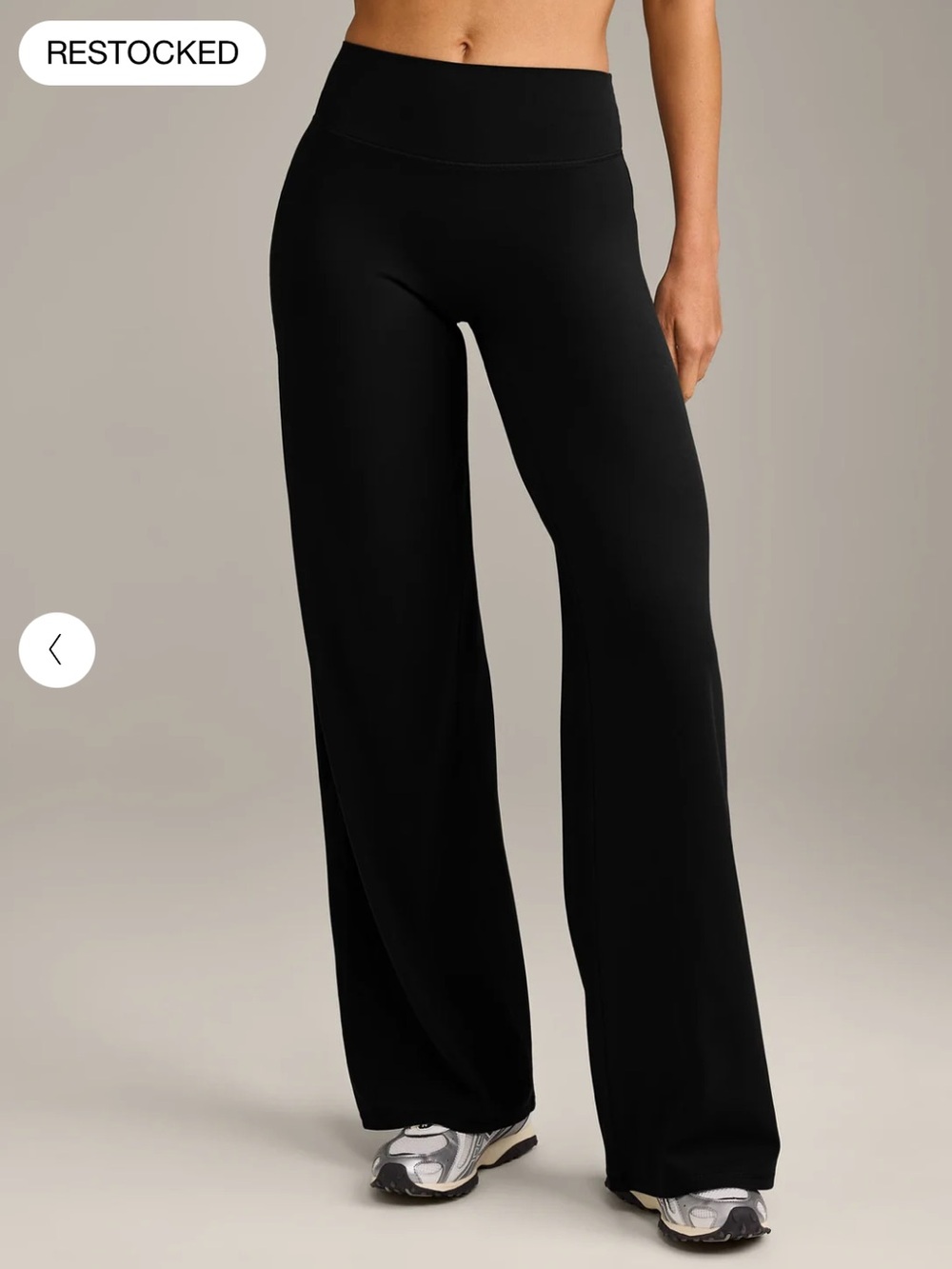 Oner Active Black High-Rise Wide-Leg Pants